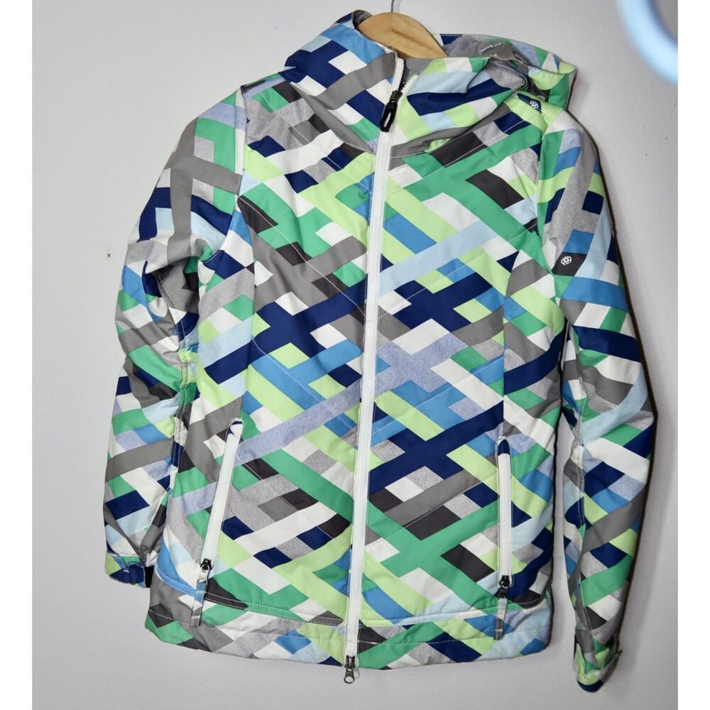 686 Authentic Rhythm Geometric Jacket Womens XS P… - image 3